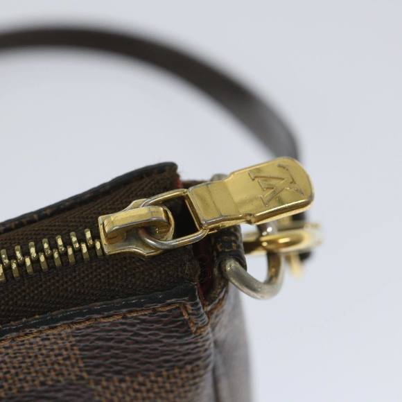 LOUIS VUITTON Damier Ebene Pochette Accessoires Pouch N41206 LV Auth 56891 - Picture 9 of 16